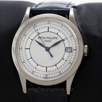 Patek Philippe Calatrava Ref 5296 18K Gold Silver Sector Dial Patek Philippe Calatrava Ref 5296 18K Gold Silver Sector Dial